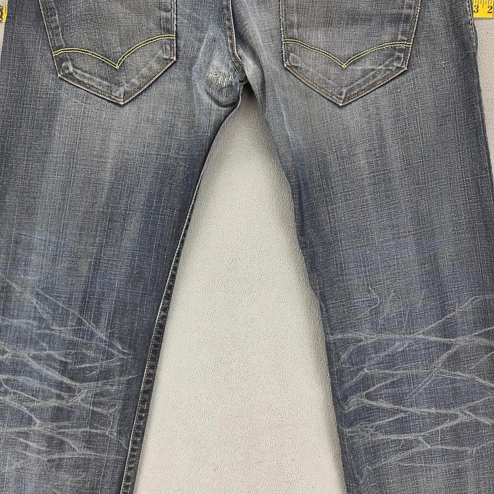 Vintage Levis Engineered Jeans Mens 34x34 Blue Star Buckle Back Honeycomb